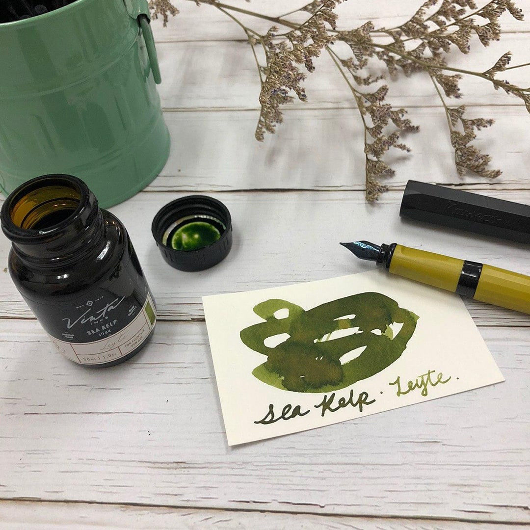 Vinta Inks 30ml Ink Bottle Sea Kelp (Leyte 1944), Vinta Inks, Ink Bottle, vinta-inks-30ml-ink-bottle-sea-kelp-leyte-1944, Green, Inktober22, Cityluxe