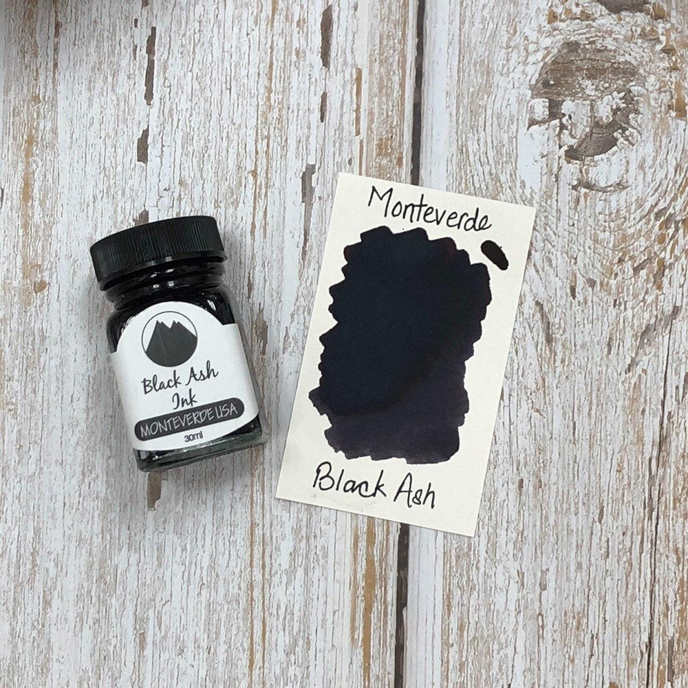 Monteverde 30ml Ink Bottle Black Ash, Monteverde, Ink Bottle, monteverde-30ml-ink-bottle-black-ash, Black, G309, Ink & Refill, Ink bottle, Monteverde, Monteverde Ink Bottle, Monteverde Refill, Pen Lovers, Cityluxe