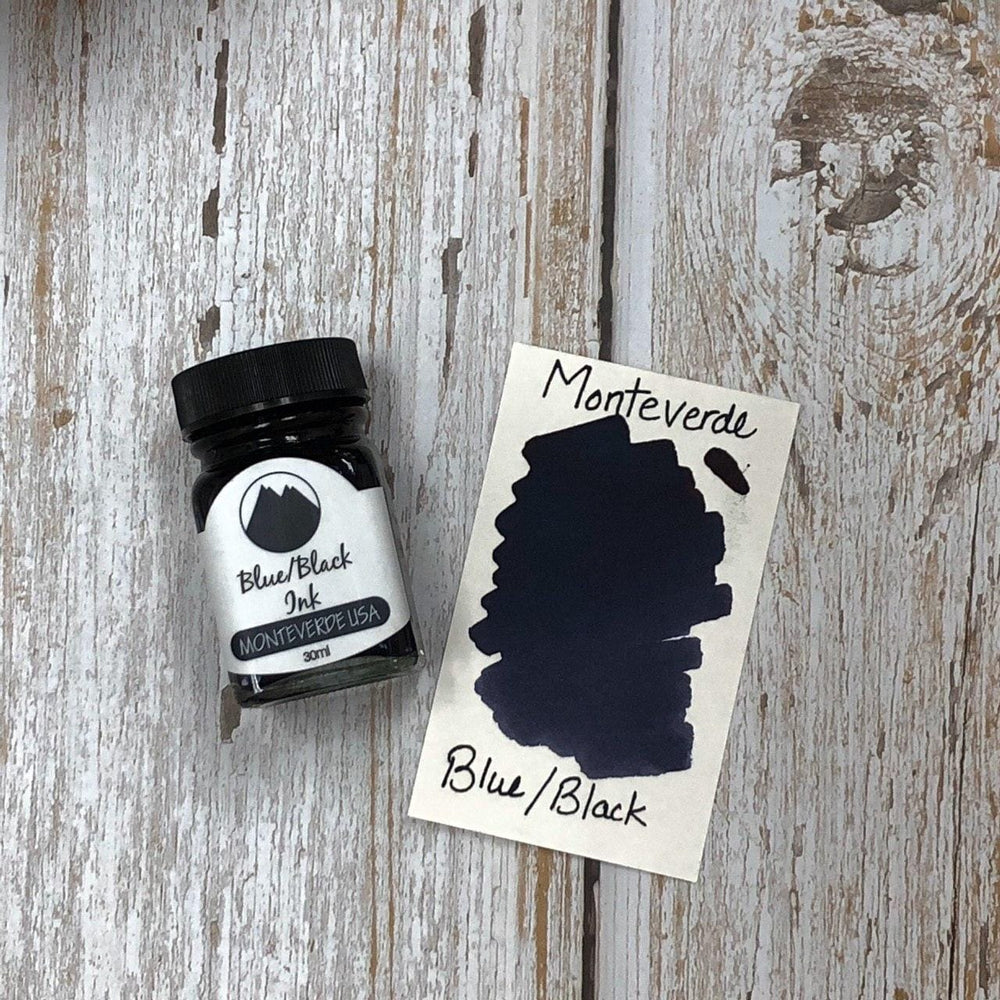 Monteverde 30ml Ink Bottle Blue Black, Monteverde, Ink Bottle, monteverde-30ml-ink-bottle-blue-black, Blue, G309, Ink & Refill, Ink bottle, Monteverde, Monteverde Ink Bottle, Monteverde Refill, Pen Lovers, Cityluxe