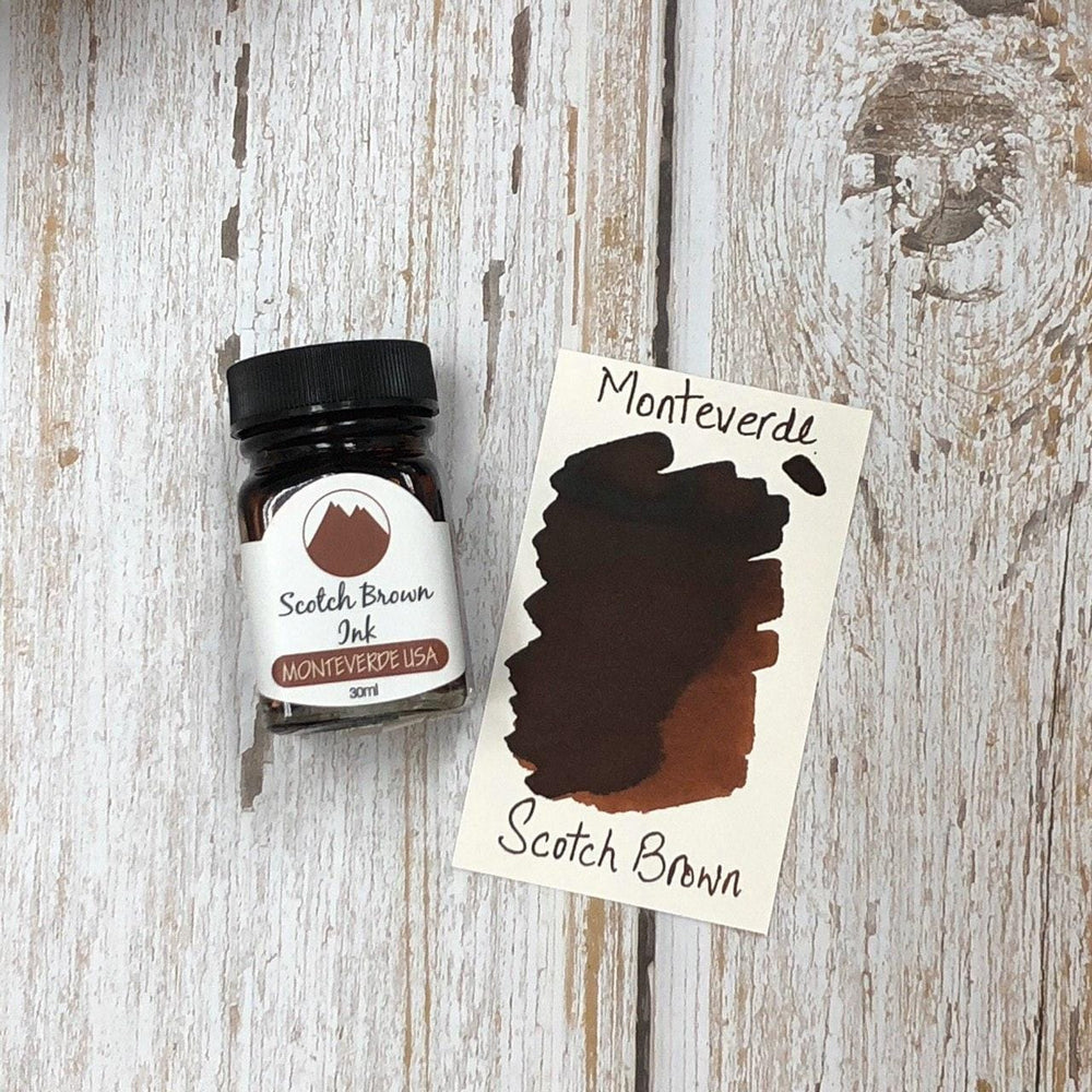 Monteverde 30ml Ink Bottle Scotch Brown, Monteverde, Ink Bottle, monteverde-30ml-ink-bottle-scotch-brown, Brown, G309, Ink & Refill, Ink bottle, Monteverde, Monteverde Ink Bottle, Monteverde Refill, Pen Lovers, Cityluxe