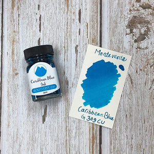 Monteverde 30ml Ink Bottle Caribbean Blue, Monteverde, Ink Bottle, monteverde-30ml-ink-bottle-caribbean-blue, Blue, G309, Ink & Refill, Ink bottle, Monteverde, Monteverde Ink Bottle, Monteverde Refill, Pen Lovers, Cityluxe