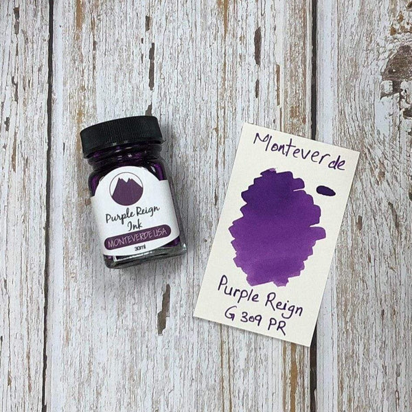 将图片加载到图库查看器，Monteverde 30ml Ink Bottle Purple Reign, Monteverde, Ink Bottle, monteverde-30ml-ink-bottle-purple-reign, G309, Ink &amp; Refill, Ink bottle, Monteverde, Monteverde Ink Bottle, Monteverde Refill, Pen Lovers, Purple, Cityluxe
