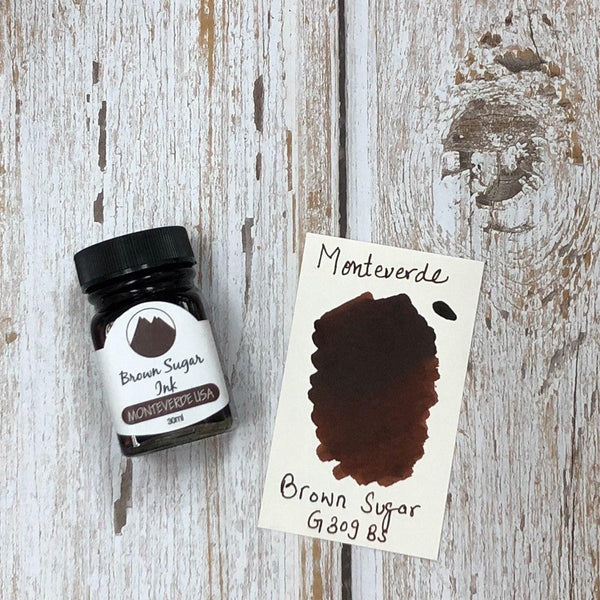 Load image into Gallery viewer, Monteverde 30ml Ink Bottle Brown Sugar, Monteverde, Ink Bottle, monteverde-30ml-ink-bottle-brown-sugar, Brown, G309, Ink &amp; Refill, Ink bottle, Monteverde, Monteverde Ink Bottle, Monteverde Refill, Pen Lovers, Cityluxe
