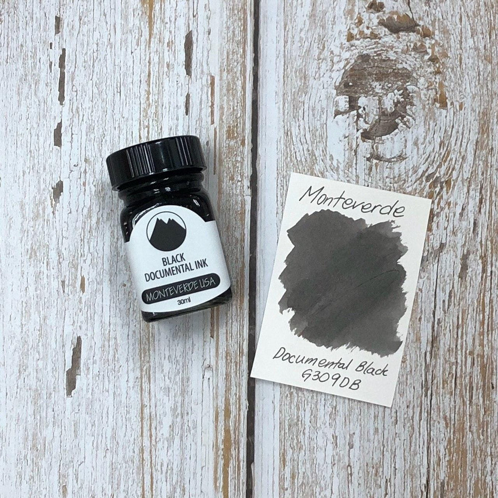 Monteverde 30ml Ink Bottle Documental Permanent Black, Monteverde, Ink Bottle, monteverde-30ml-ink-bottle-documental-permanent-black, Black, G309, Ink & Refill, Ink bottle, Monteverde, Monteverde Ink Bottle, Monteverde Refill, Pen Lovers, Cityluxe