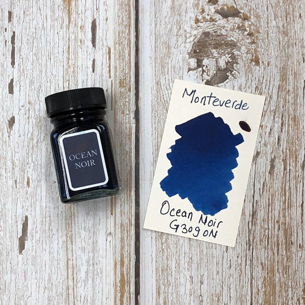 Monteverde 30ml Ink Bottle Ocean-Noir, Monteverde, Ink Bottle, monteverde-30ml-ink-bottle-ocean-noir, Blue, G309, Ink & Refill, Ink bottle, Monteverde, Monteverde Ink Bottle, Monteverde Refill, Pen Lovers, Cityluxe