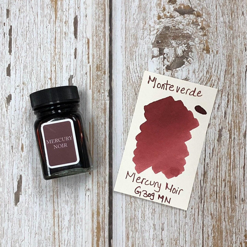 Monteverde 30ml Ink Bottle Mercury-Noir, Monteverde, Ink Bottle, monteverde-30ml-ink-bottle-mercury-noir, G309, Ink & Refill, Ink bottle, Monteverde, Monteverde Ink Bottle, Monteverde Refill, Pen Lovers, Red, Cityluxe