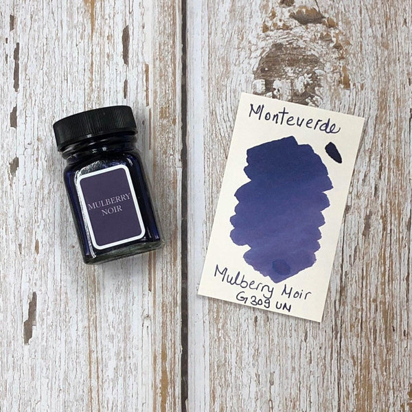 Load image into Gallery viewer, Monteverde 30ml Ink Bottle Mulberry-Noir, Monteverde, Ink Bottle, monteverde-30ml-ink-bottle-mulberry-noir, Blue, G309, Ink &amp; Refill, Ink bottle, Monteverde, Monteverde Ink Bottle, Monteverde Refill, Pen Lovers, Cityluxe
