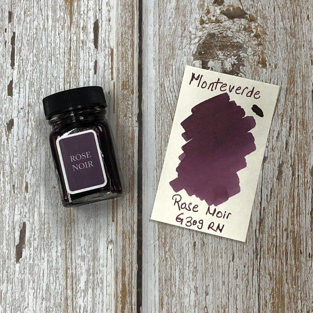 Monteverde 30ml Ink Bottle Rose-Noir, Monteverde, Ink Bottle, monteverde-30ml-ink-bottle-rose-noir, G309, Ink & Refill, Ink bottle, Monteverde, Monteverde Ink Bottle, Monteverde Refill, Pen Lovers, Purple, Cityluxe