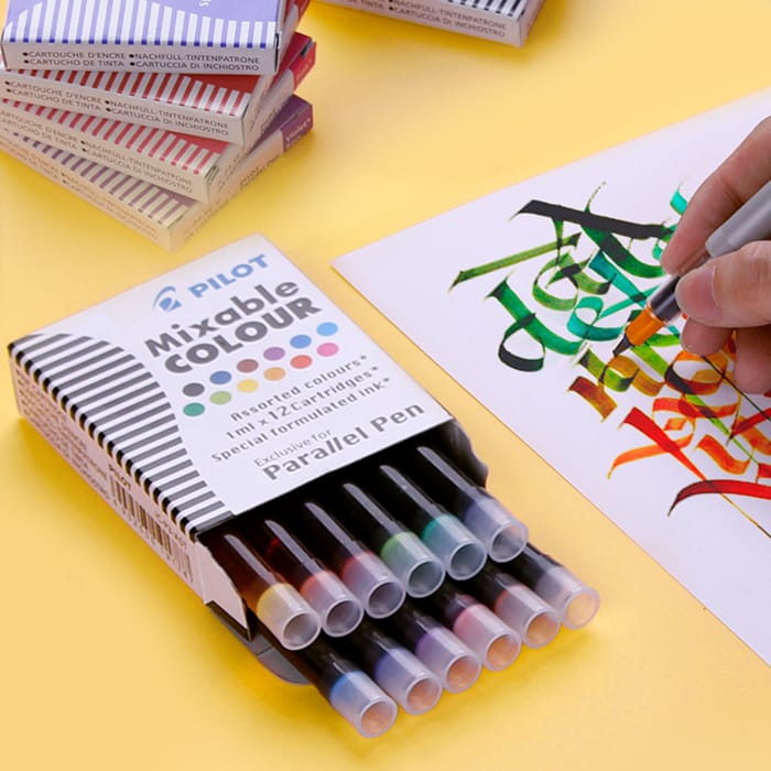 Pilot Parallel Pen Ink Cartridge, PILOT, Ink Cartridge, pilot-parallel-pen-ink-cartridge, Black, Blue, Brown, Green, Multicolour, Orange, Pink, Purple, Red, Yellow, Cityluxe
