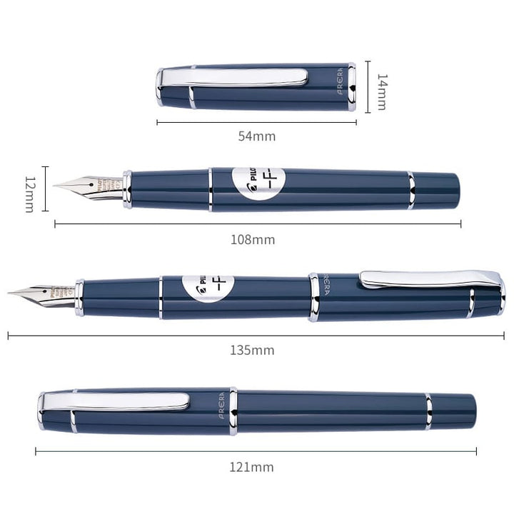 Pilot Prera Fountain Pen Tinted, PILOT, Fountain Pen, pilot-prera-fountain-pen-tinted, Black, Blue, Clear, demonstrator, Green, Orange, Pink, Red, Cityluxe