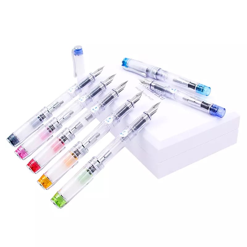 Pilot Prera Fountain Pen Tinted, PILOT, Fountain Pen, pilot-prera-fountain-pen-tinted, Black, Blue, Clear, demonstrator, Green, Orange, Pink, Red, Cityluxe