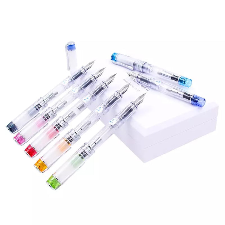 Pilot Prera Fountain Pen Tinted, PILOT, Fountain Pen, pilot-prera-fountain-pen-tinted, Black, Blue, Clear, demonstrator, Green, Orange, Pink, Red, Cityluxe