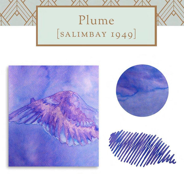 Load image into Gallery viewer, Vinta Inks 30ml Ink Bottle Plume (Salimbay 1949), Vinta Inks, Ink Bottle, vinta-inks-30ml-ink-bottle-plume-salimbay-1949, Blue, Fairytale, Inktober22, Purple, shimmering, Cityluxe
