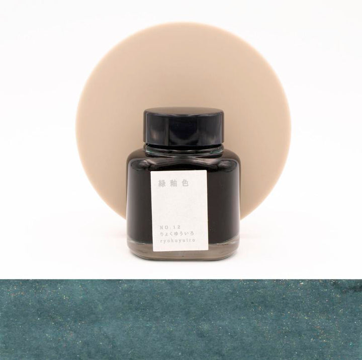 Kyoto Ink Kyo No Oto N.12 Ryokuyuiro Ink Bottle 40ml, Kyoto Ink, Ink Bottle, kyoto-ink-kyo-no-oto-n-12-ryokuyuiro-ink-bottle-40-ml, 40ml, Green, Ink &amp; Refill, Ink bottle, Kyoto, Kyoto Ink, New November, Pen Lovers, Cityluxe