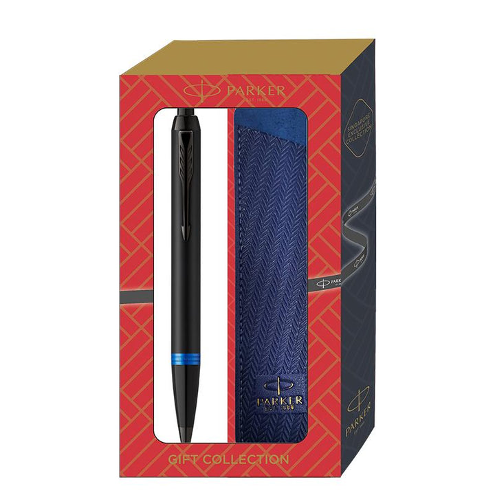 Parker IM Vibrant Rings Ballpoint Pens Gift Set with Matching Pen Sleeves, Parker, Ballpoint Pen, parker-im-vibrant-rings-ballpoint-pens-gift-set-with-matching-pen-sleeves, Ballpoint Pens, can be engraved, Gift Set, New December, New November, Parker, Parker IM, Pen, Cityluxe