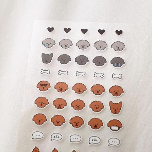 Suatelier Mini Series Sticker - Deco. 10 (Puppy) — detail view