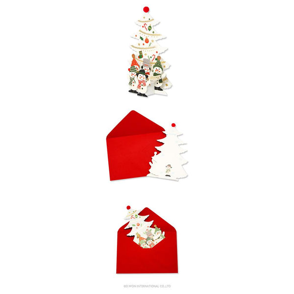 画像をギャラリービューアに読み込む, D&#39;Won 3D Christmas Pop-Up Snowmen Choir Card, D&#39;Won, Greeting Cards, dwon-3d-pop-up-card-card-snowmen-choir, 3D cards, Christmas cards, Christmas night, D&#39;Won, greeting cards, New December, Pop up card, Cityluxe
