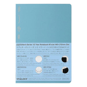 Stalogy Editor's Series 1/2 Year A5 Notebook, Dotted, Stalogy, Notebook, stalogy-editors-series-1-2-year-a5-notebook-dotted, 1/2 year, A5, Blank notebook, Dotted, Notebook, Planner, Stalogy, Cityluxe
