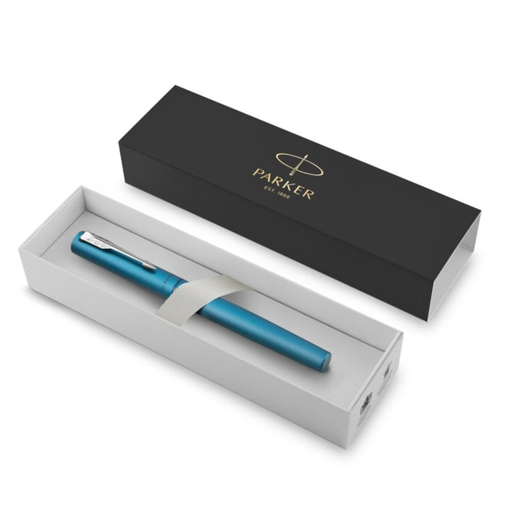 Parker Vector XL Rollerball Pen in Teal — Parker rollerball pen — fluid gel ink writing instrument, at Cityluxe Singapore