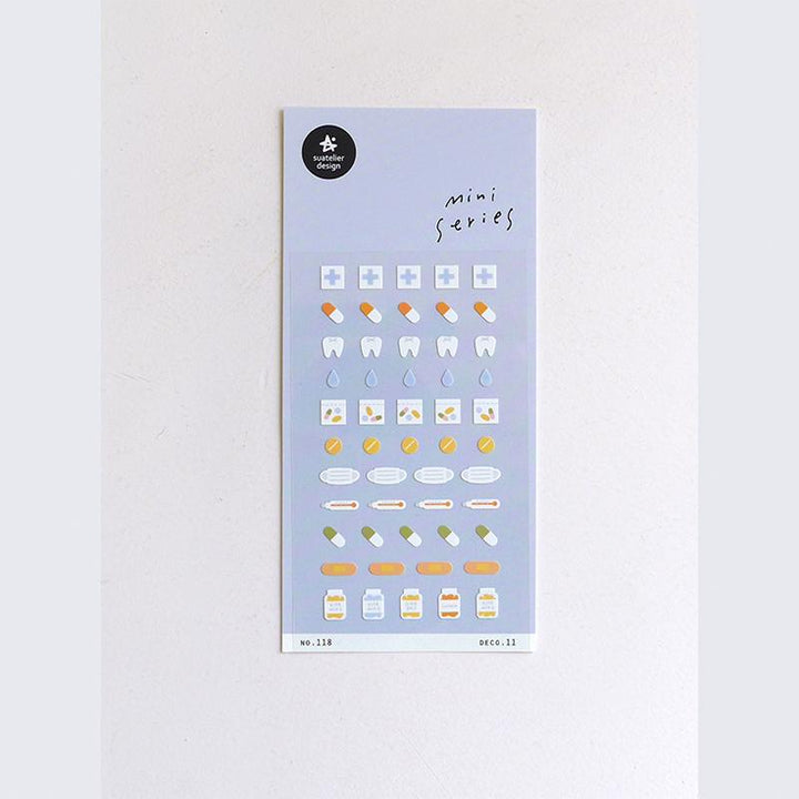 Suatelier Sticker 118 Deco.11 Health Mini Series, Suatelier, Sticker, suatelier-sticker-118-deco-11-health-mini-series, For Crafters, Mini Series, New January, Stickers, Suatelier, Cityluxe