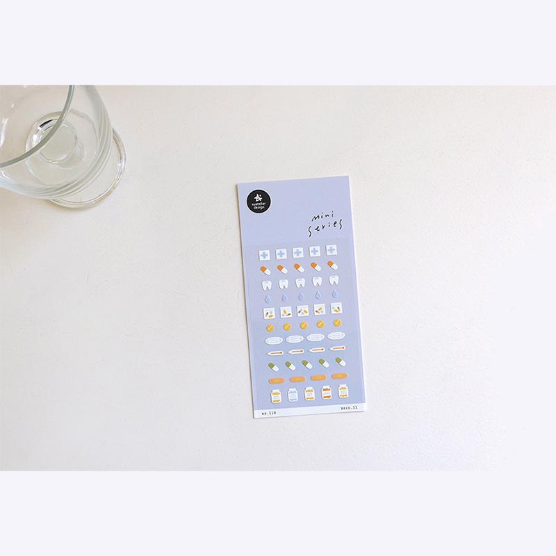 Suatelier Sticker 118 Deco.11 Health Mini Series, Suatelier, Sticker, suatelier-sticker-118-deco-11-health-mini-series, For Crafters, Mini Series, New January, Stickers, Suatelier, Cityluxe