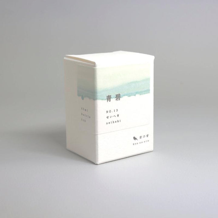 Kyoto Ink Kyo-no-oto Seiheki 40ml Bottled Ink, Kyoto Ink, Ink Bottle, kyoto-ink-kyo-no-oto-seiheki-40ml-bottled-ink, 40ml, Blue Green, Ink &amp; Refill, Ink bottle, Kyoto, New November, Pen Lovers, shiheki, Cityluxe