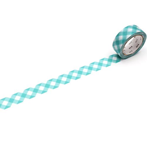Load image into Gallery viewer, MT Deco Washi Tape - Thick Green Checkered
