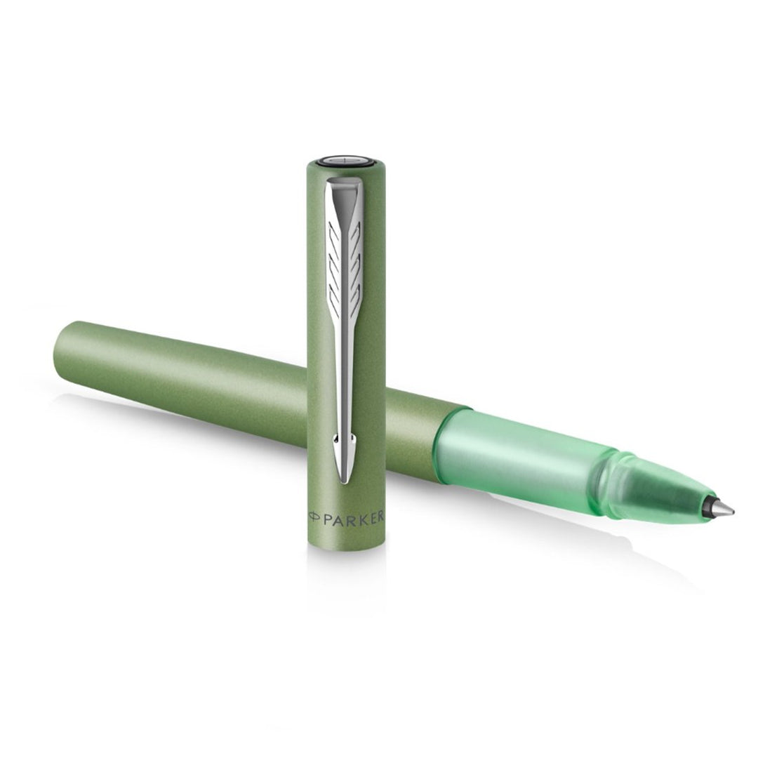 Parker Vector XL Rollerball Pen in Green — Parker rollerball pen — fluid gel ink writing instrument, at Cityluxe Singapore