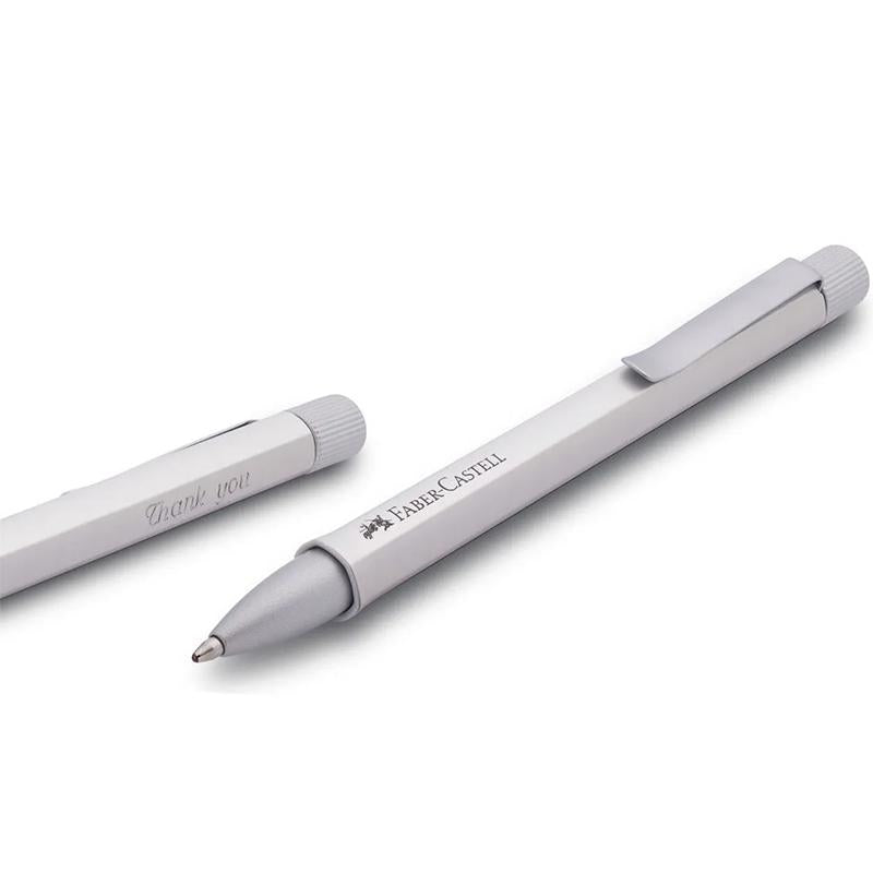 Faber-Castell Hexo Ballpoint Pen - Silver Matt, Faber-Castell, Ballpoint Pen, faber-castell-hexo-ballpoint-pen-silver-matt, Ballpoint Pen, Faber-Castell, Hexo, Silver, Silver Matt, Cityluxe