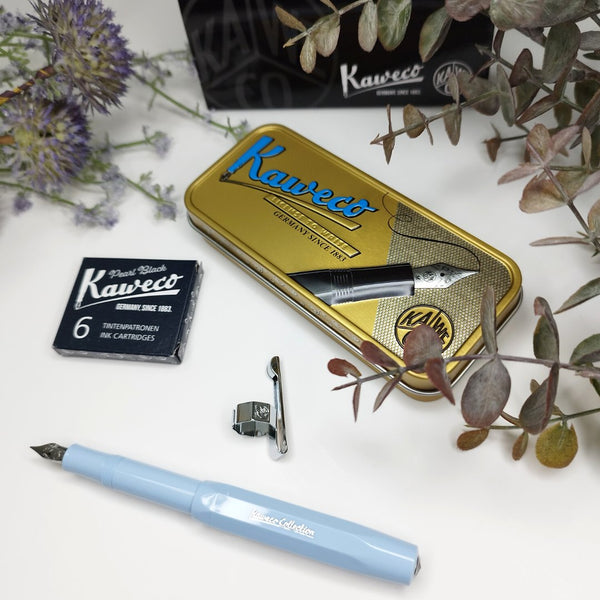 Load image into Gallery viewer, Kaweco Mellow Blue Fountain Pen Gift Set, Kaweco, Fountain Pen, kaweco-mellow-blue-fountain-pen-gift-set, Gift Set, Cityluxe
