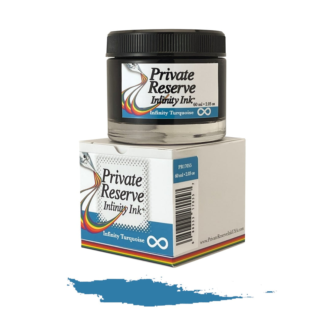 Private Reserve 60ml Ink Bottle Infinity Turquoise (with ECO formula), Private Reserve, Ink Bottle, private-reserve-60ml-ink-bottle-infinity-turquoise-with-eco-formula, Blue, Green, Cityluxe