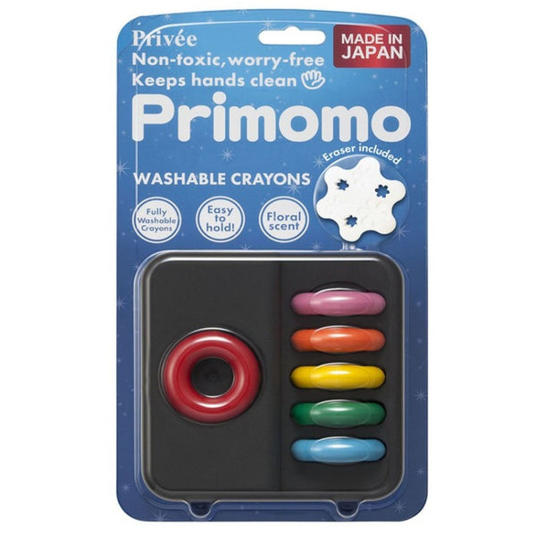 Load image into Gallery viewer, Primomo Fully Washable Scented Crayon Ring 6 Colours, Primomo, Crayon, primomo-fully-washable-scented-crayon-ring-6-colours, For Families, primomo, Cityluxe
