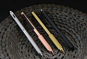 Monteverde Quadro 4-in-1 Multifunction Pen Brass, Monteverde, Ballpoint Pen, monteverde-quadro-4-in-1-multifunction-pen-brass, can be engraved, Gold, Monteverde Quadro, Cityluxe