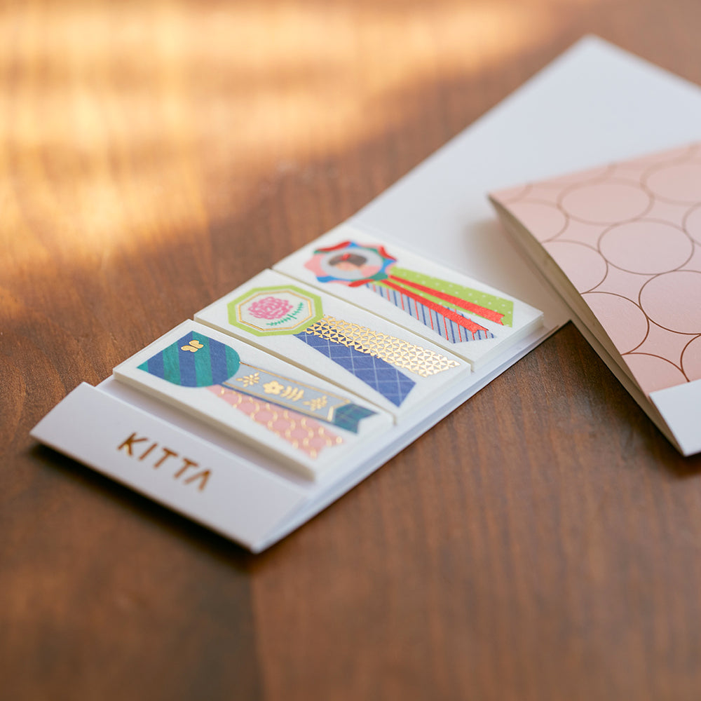 KITTA Washi Tape Limited Rosset — pattern detail