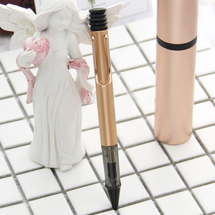 Lamy Lx Ballpoint Pen Rose Gold — flat lay