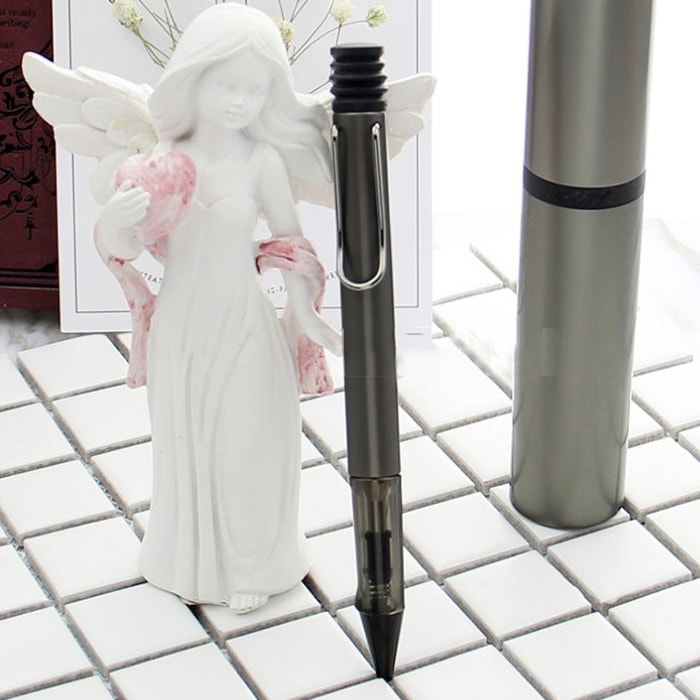 Lamy Lx Ballpoint Pen Ruthenium — flat lay