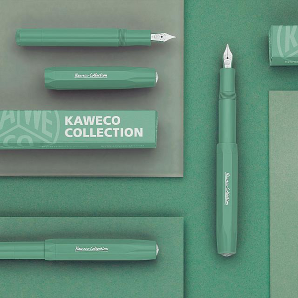 Load image into Gallery viewer, Kaweco Collection Fountain Pen Smooth Sage, Kaweco, Fountain Pen, kaweco-collection-fountain-pen-smooth-sage, can be engraved, Fountain Pen, Green, Kaweco, Kaweco Collection, New November, Smooth Sage, Cityluxe

