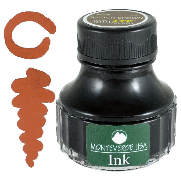 90ml Ink Bottle Brown, Monteverde, Ink Bottle, 90ml-ink-bottle-brown, Brown, G308, Ink & Refill, Ink bottle, Monteverde, Monteverde Ink Bottle, Monteverde Refill, Pen Lovers, Cityluxe