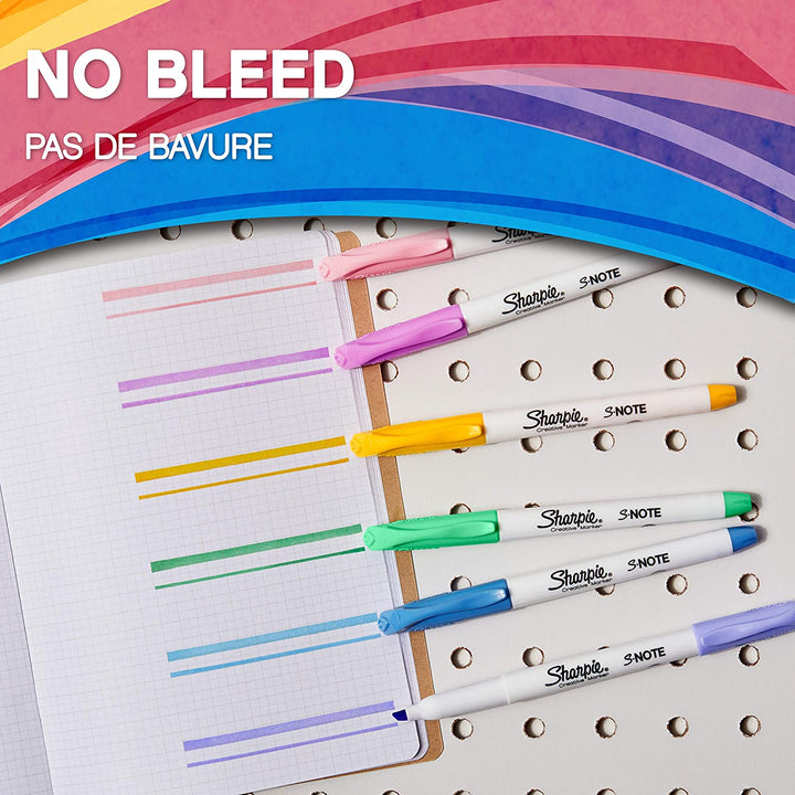 Sharpie S-Note Chisel Tip Creative Markers (Pack of 4) — detail view