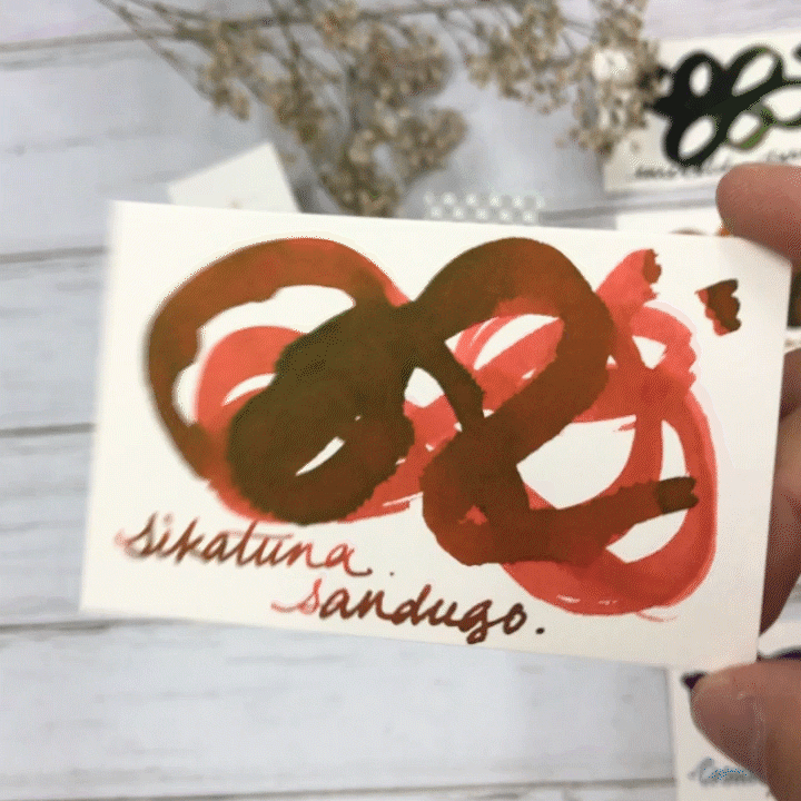 Vinta Inks 30ml Ink Bottle Sikatuna (Sandugo 1565), Vinta Inks, Ink Bottle, vinta-inks-30ml-ink-bottle-sikatuna-sandugo-1565, Inktober22, Red, sheening, Cityluxe