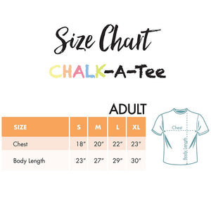 Chalkapella Chalk-A-Tee (Adult) M, Chalkapella, T-Shirt, chalkapella-chalk-a-tee-adult-m, , Cityluxe