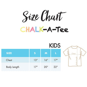 Chalkapella Chalk-A-Tee (Kids) S, Chalkapella, T-Shirt, chalkapella-chalk-a-tee-kids-s, , Cityluxe