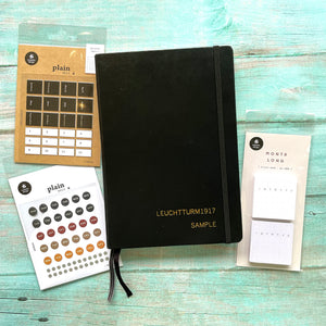 Bullet Journaling Start Kit - Black, Cityluxe, , bullet-journaling-start-kit-black, hidden, snackmagic, Cityluxe