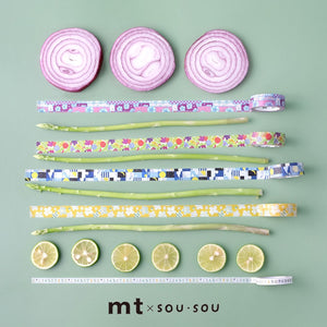 MT x SOU・SOU Washi Tape Floral Embroidery, MT Tape, Washi Tape, mt-x-sou-sou-washi-tape-floral-embroidery, mt2021aw, Cityluxe