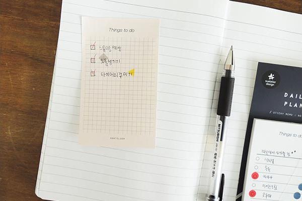 Suatelier Daily Plan Sticky Memo Pink, Suatelier, Sticky Memo, suatelier-daily-plan-sticky-memo, , Cityluxe