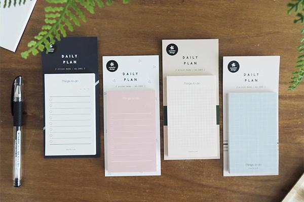 Suatelier Daily Plan Sticky Memo Black, Suatelier, Sticky Memo, suatelier-daily-plan-sticky-memo-black, , Cityluxe