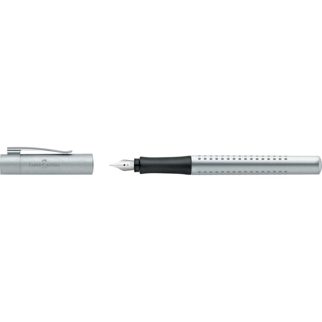 Faber-Castell Grip 2011 Fountain Pen Silver, Faber-Castell, Fountain Pen, faber-castell-grip-2011-fountain-pen-silver, can be engraved, Fine Writing, Silver, Cityluxe