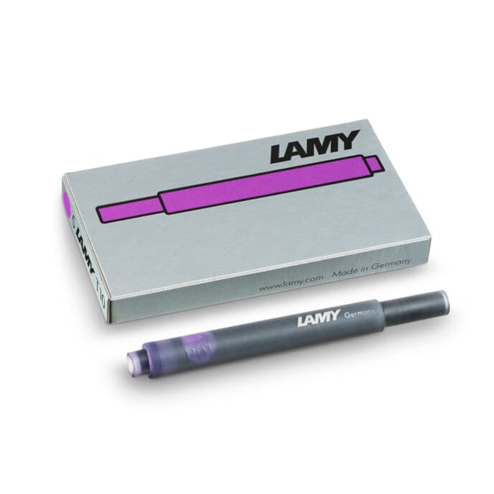 Lamy T10 Ink Cartridges (Pack of 5), Lamy, Ink Cartridge, lamy-t10-ink-cartridges-pack-of-5, Black, Blue, Green, Purple, Red, Yellow, Cityluxe