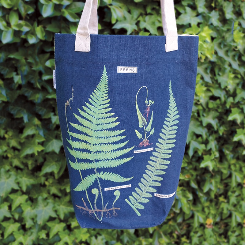 Cavallini Tote Bag Ferns — detail view