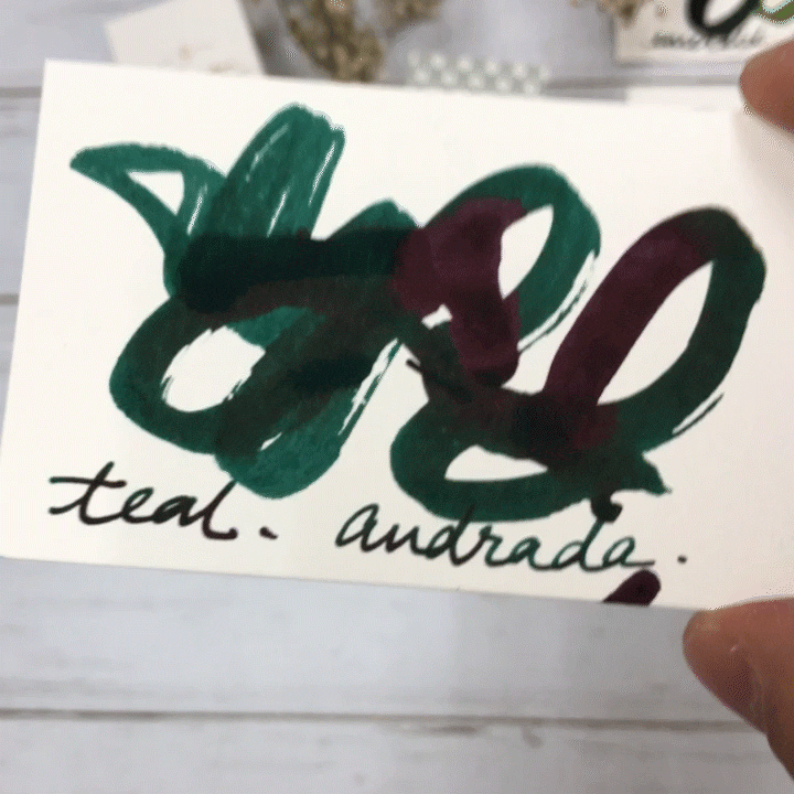 Vinta Inks 30ml Ink Bottle Teal (Andrada 1898), Vinta Inks, Ink Bottle, vinta-inks-30ml-ink-bottle-teal-andrada-1898, Blue, Inktober22, sheening, Cityluxe